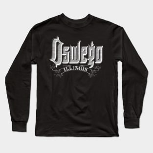 Vintage Oswego, IL Long Sleeve T-Shirt